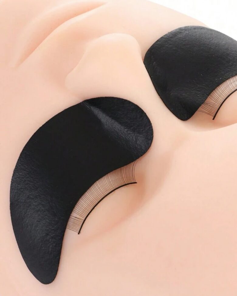 Black hydrogel patches.